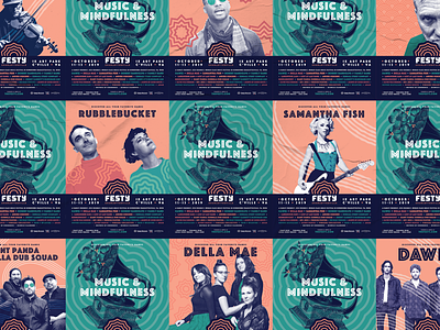 The Festy — Posters branding branding design dawes mrdavenport music music festival poster print the festy