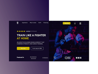 Gym website landing page adobe illustrator design graphics illustration ui ui design uiux design website design