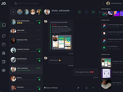 Messenger dashboard