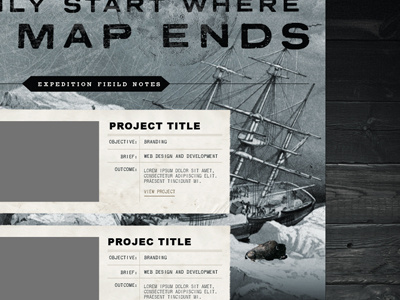 SS Site 1 antique collage dark grey textures web design wood