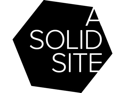 Logo for A Solid Site black and white logo