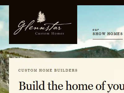 Glennstar Site - logo and nav logo navigation website