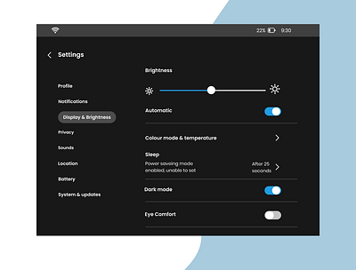 #DailyUI 007 Settings challenge daily 100 challenge dailyuichallenge design figma illustration settings ui