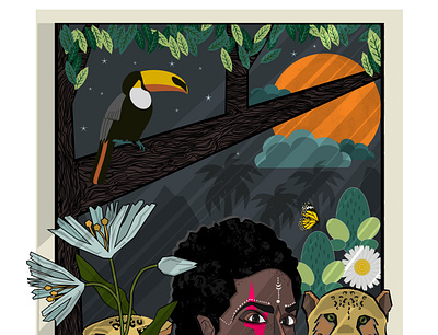 The Jungle Queen design digitalart illustration vector