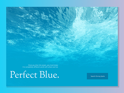 Diving Spots Landing Page