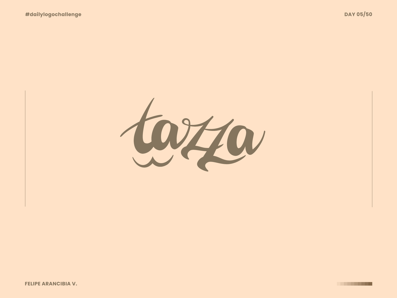 Day 6 Of 50 Dailylogochallenge By Felipe Arancibia On Dribbble   06 Tazza 4x 