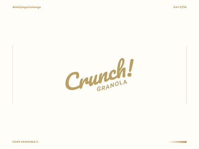 Day 21 of 50 - #dailylogochallenge brand dailylogo dailylogochallenge design granola graphicdesign logo minimal minimalism vector