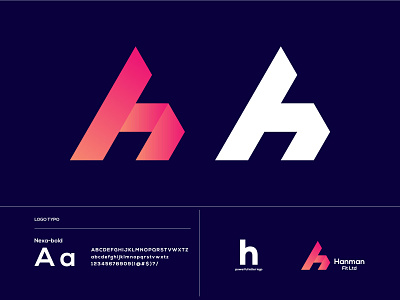 h logo branding flat illustration illustrator logo logo redesign minimalist modern typography vector