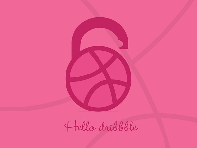 Hello Dribbble debut shot first shot hello hello dribbble opening