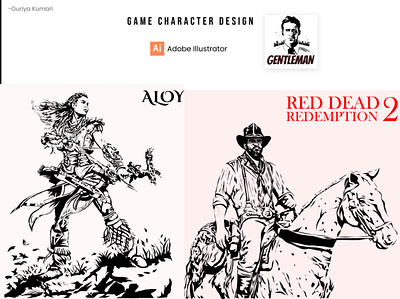 Games character design adobe adobe illustrator art artist character character design characterdesign design game game art girl character graphic design horse illustration illustration design illustrator man pencil portrait