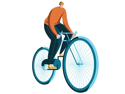 Flat character illustration art artist character character design cycling digital art digital illustration flat flat illustration graphic design illustration illustrator vector art