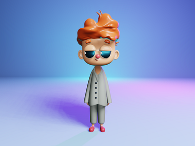 3D Boy Character Design 3d 3dart 3ddesign 3dillustration 3dmodelling art character design graphic design illustration render ui web