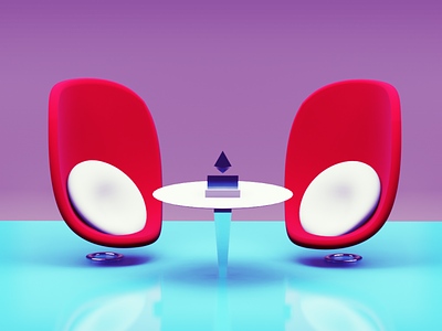 3D Futuristic chairs