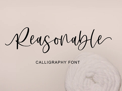 Reasonable | Calligraphy Font