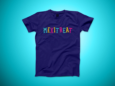 Mexitreat typographic t-shirt design branding candy clothing design e commerce illustration subscription service typography