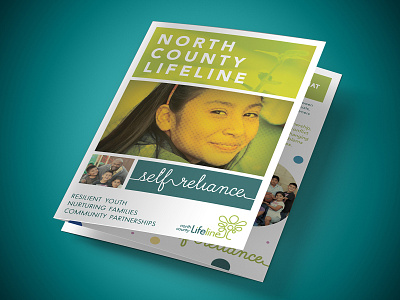 Outreach Broschure for North County Lifeline branding brochure graphicdesign layout lifeline nittygritty non profit non profit nonprofit