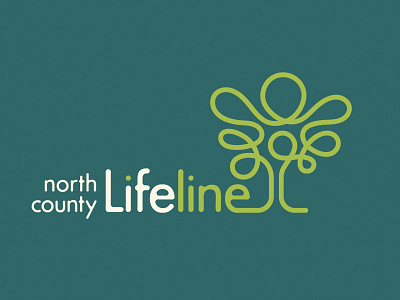 North County Lifeline Logo Re-Design branding design identity lifeline logo nittygritty