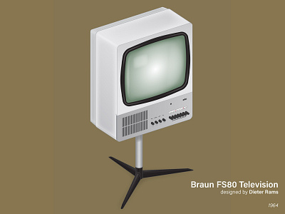 Dieter Rams Braun FS80 Television