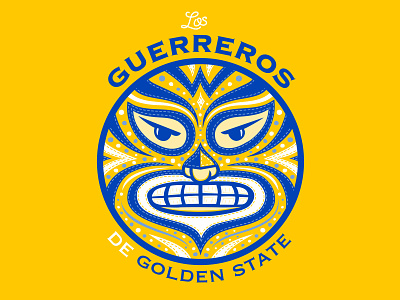 Latino Heritage Night at Golden State 2 art direction basketball design golden golden state warriors guerreros illustration latino luchador mexican nittygritty warriors