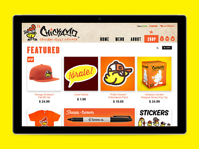 Chickano Chicken Online Shop branding design e commerce nittygritty