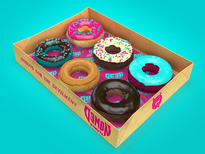 Demon Donuts Sampler art direction branding demon design donuts nittygritty