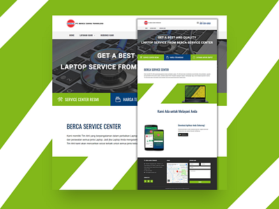 BSC Landing Page landingpage servicecenter website