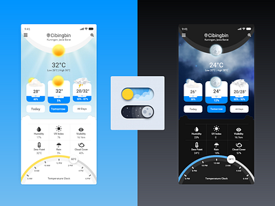 Weather Apps apps cuaca darkmode lightmode weather
