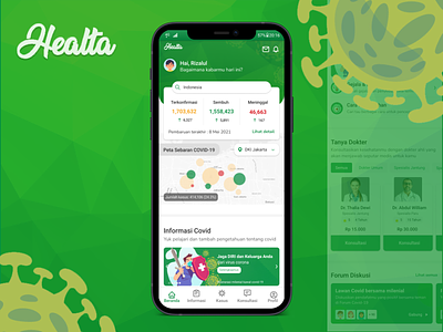 Health App appdesign healta health mobileapp uidesign