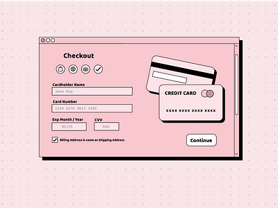 Credit Card Checkout checkout checkout page credit credit card checkout credit cards creditcard dailyui dailyuichallenge design illustration illustrator minimal payment ui ux vector web website