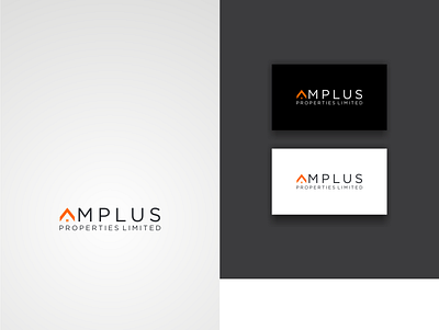 amplus real etate design logo