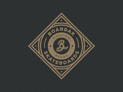 Boardak Skateboards badge brand logo russian skate skateboarding