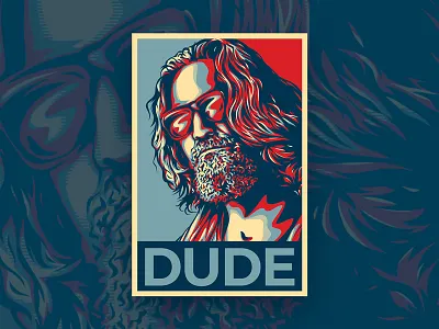 Dude ai art big lebowski dude illustration movie obey office picture sunglasses