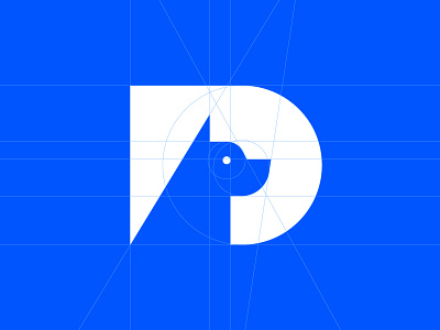 D + Dog d design dog graphic grid identity letter logo mentalstack