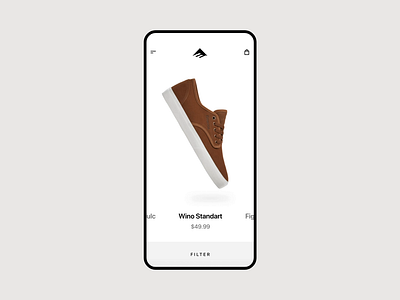 Shoe Store app cart concept ecommerce ios mobile shoe store ui ux