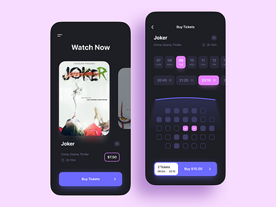 Cinema App app booking cinema mobile app movie order ticket ui ux