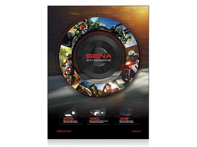 SENA Magazine Ad branding design typography