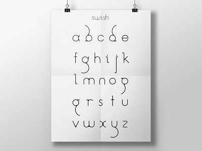 Swish, A Custom Typeface