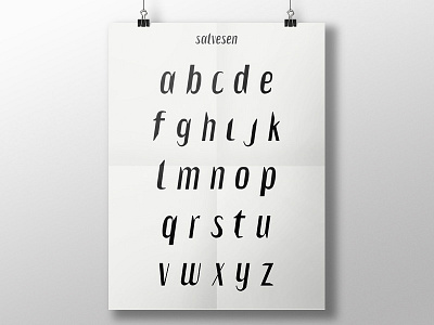 Salvesen Font, A Custom Typeface custom font custom typeface typeface design