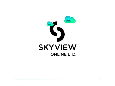 LOGO FOR SKYVIEW ONLINE brand identity branding design design graphic art graphic design graphics design illustration logo typography vector