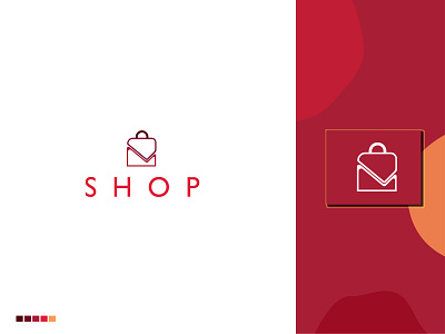 Shop logo brand identity branding branding design design graphics design icon illustration logo typography vector