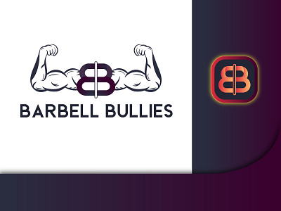 Flat and Modern Logo for BURBELL BULLIES