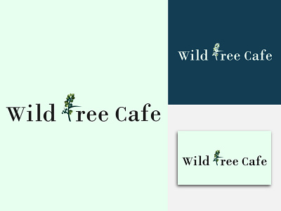 Flat and Modern Logo for " WILD TREE CAFE "