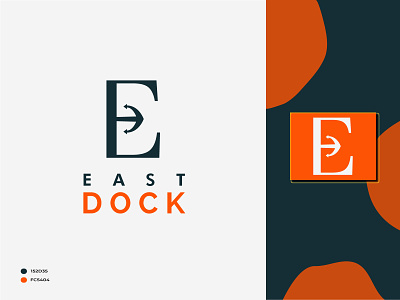 Modern Lettermark Logo for EAST DOCK brand identity branding design flat graphic art graphic design graphics design illustration logo logos logotype minimal minimalist logo modern nature symbol typography ui vector website