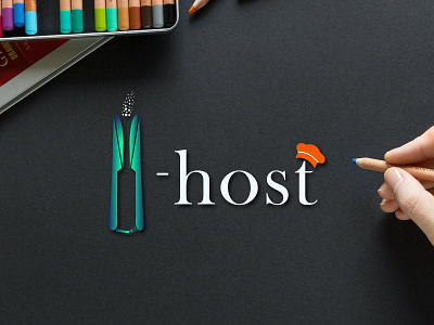 Modern Logo For  I-HOST