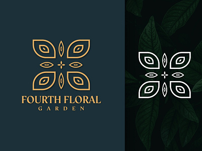 Modern Logo For FOURTH FLORAL GARDEN