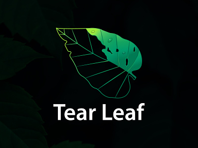 Flat and Modern Logo For TEAR LEAF