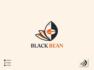 Modern Logo For BLACK BEAN bean logo beans black bean brand identity branding coffee logo design graphic art graphic design graphics design illustration lettering logo minimalist modern typography ui vector websites