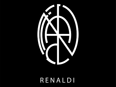 LOGO NAME RENALDI branding design logo logoname