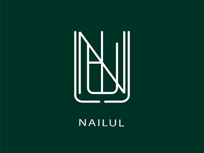 logo name nailul branding design logo logoname logos logourname vector