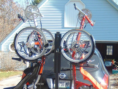 Two Tadpole Heavy Duty Trike Hitch Rack trike racks trike racks and carriers for car